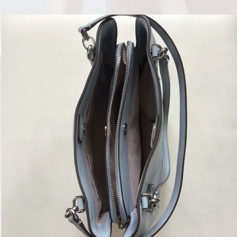 🎊 Host Pick 🎊 NWT KATE SPADE NY Jackson med. triple compartment leather blue bag - Picture 4 of 5